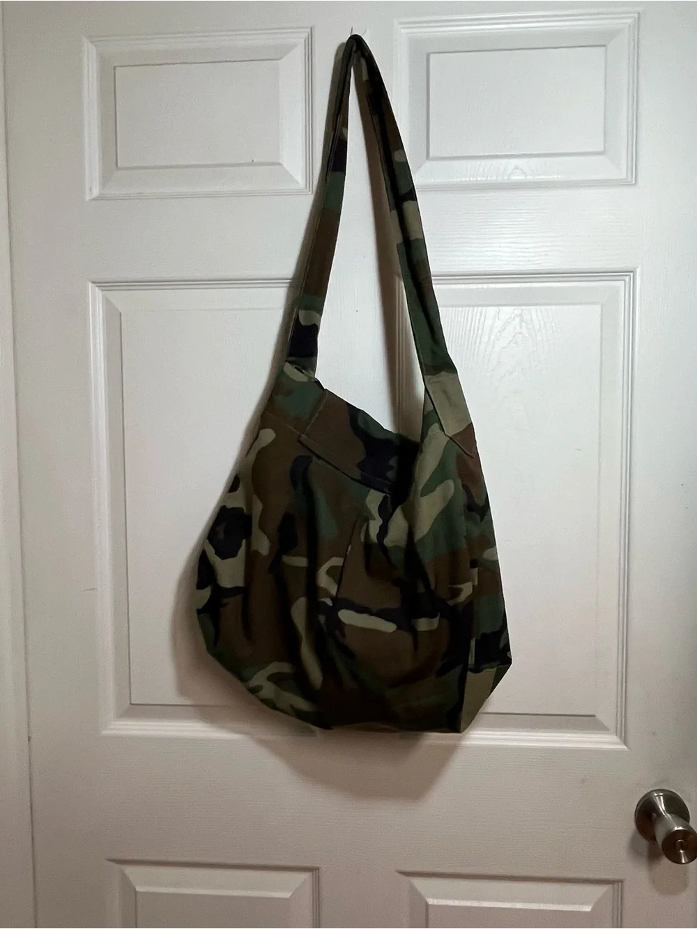 Camouflage Sling Tote Bag - Green Camo